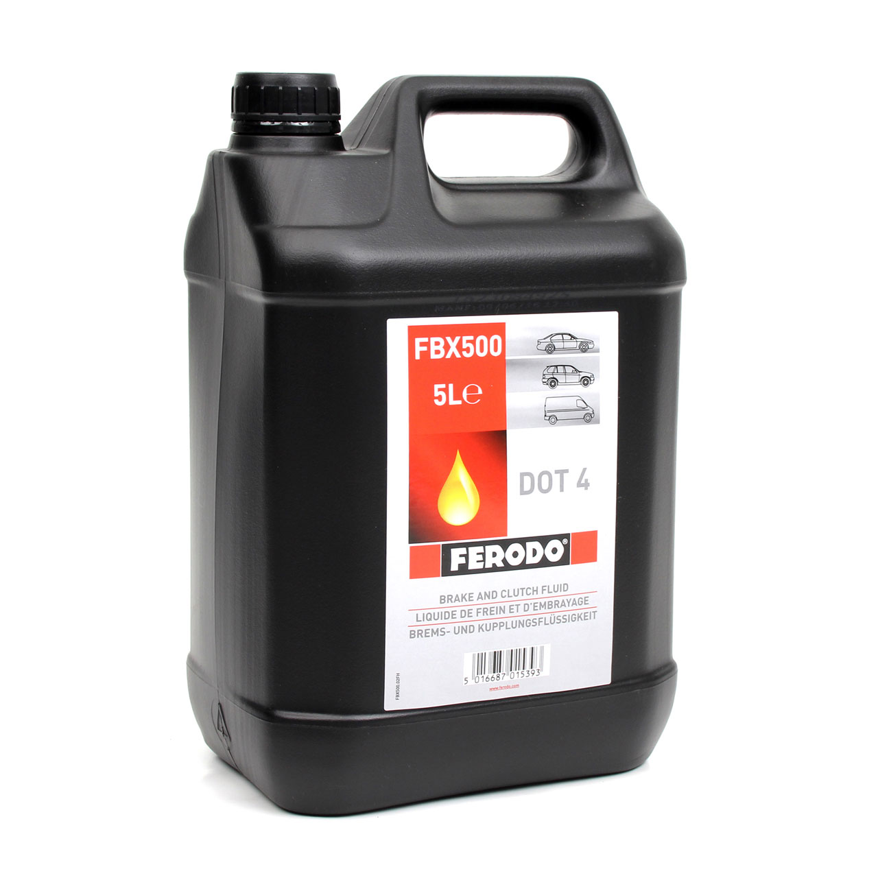 5L 5 Liter FERODO FBX500 Bremsflüssigkeit Kupplungsflüssigkeit DOT 4
