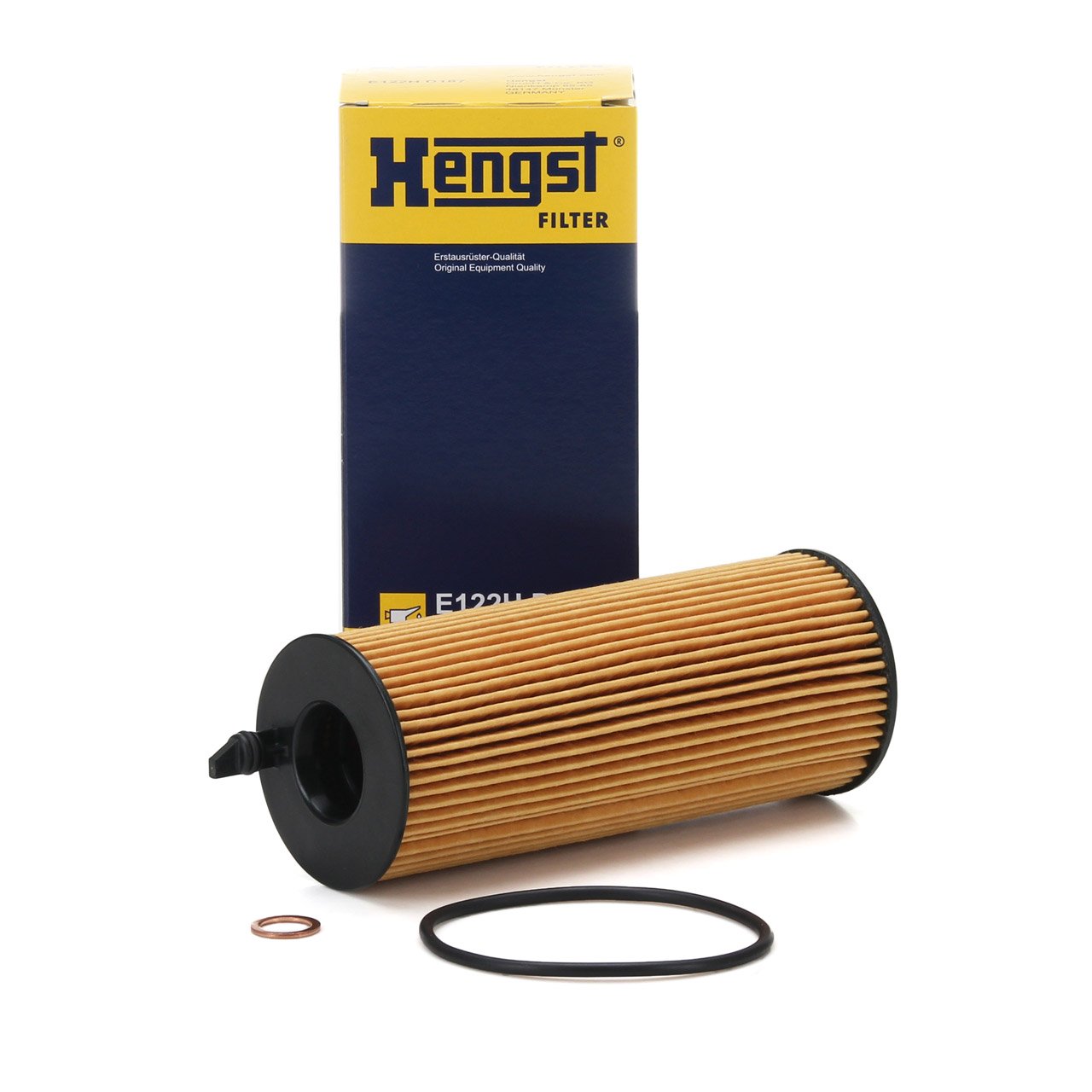 HENGST E122HD187 Ölfilter für BMW E81-88 E90-93 E60/61 F10/11 N47 M47 N57 DIESEL