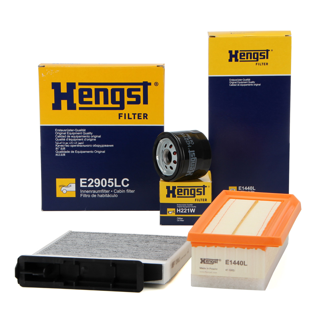 HENGST Filter-Set DACIA Duster (HS_) 1.5 dCi / 4x4 86-110 PS mit VALEO-System