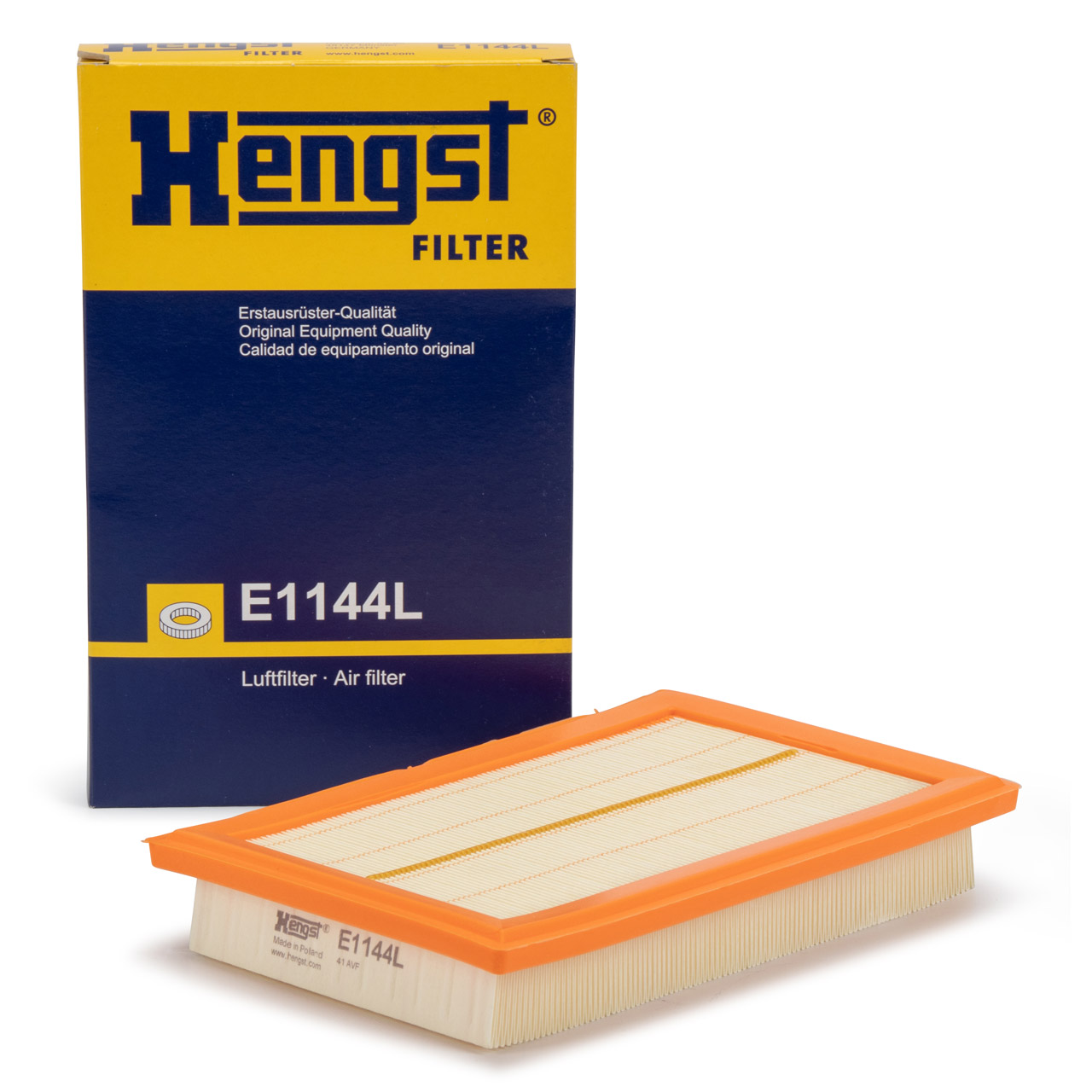 HENGST E1144L Luftfilter für MERCEDES W204 W205 W212 W213 C253 R172 180-300 M274