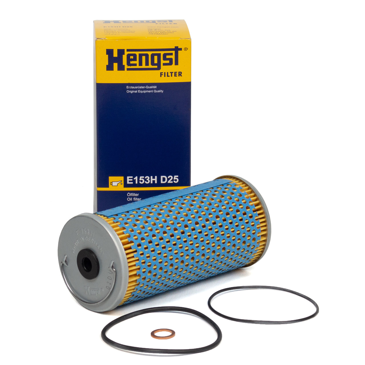 HENGST E153HD25 Ölfilter MERCEDES W124 W210 S210 W140 C140 R129 420 500 50/60AMG