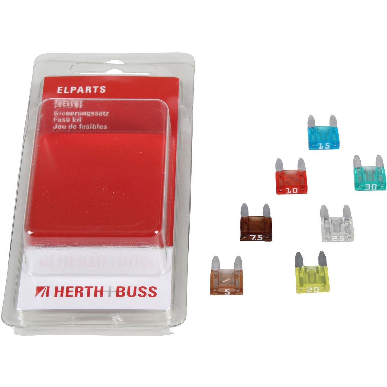 HERTH+BUSS ELPARTS Sicherungssatz MINI-Flachstecksicherung 5A-30A bis 32V