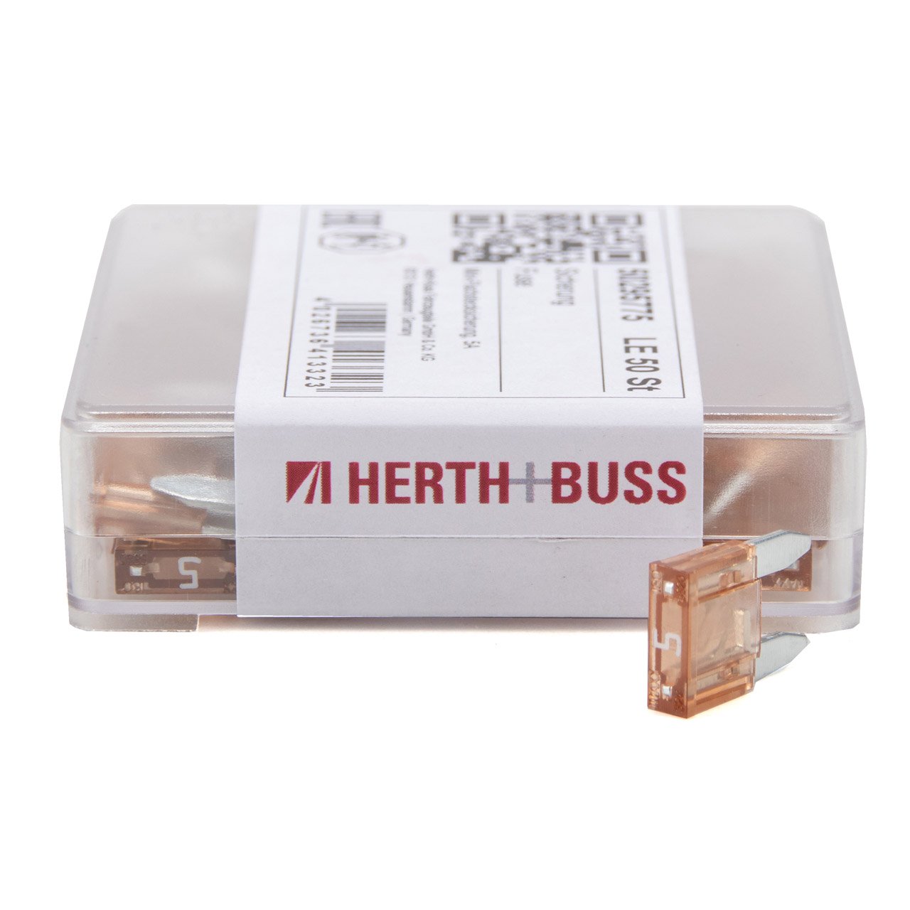 50x HERTH+BUSS ELPARTS Sicherung MINI-Flachstecksicherung 5A bis 32V HELLBRAUN