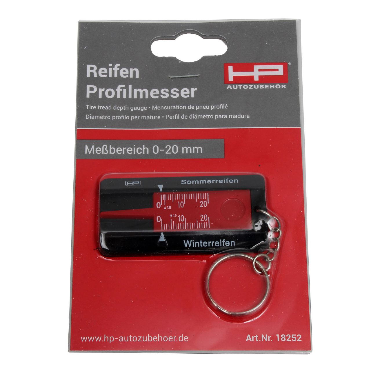 HP 18252 Reifen-Profilmesser Reifenprofilmesser Profiltiefenmesser