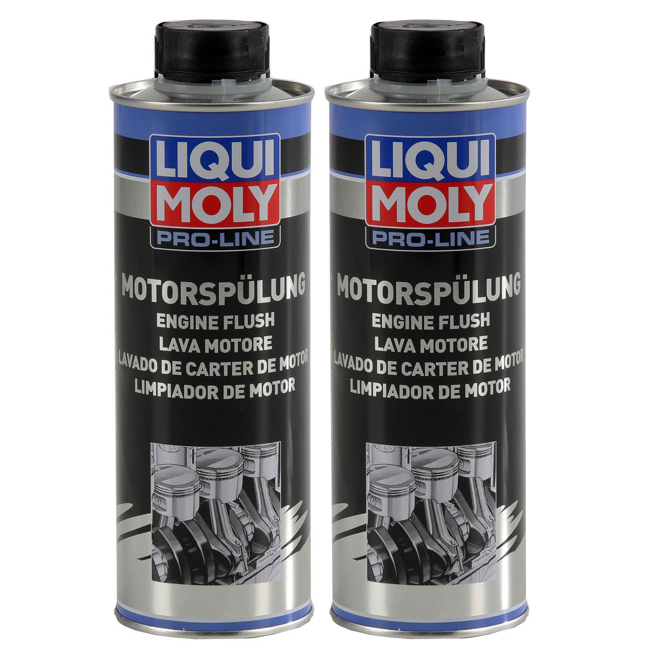 LIQUI MOLY 2427 PRO-LINE Motorspülung Motorreinigung Schlammspülung 2x 500 ml