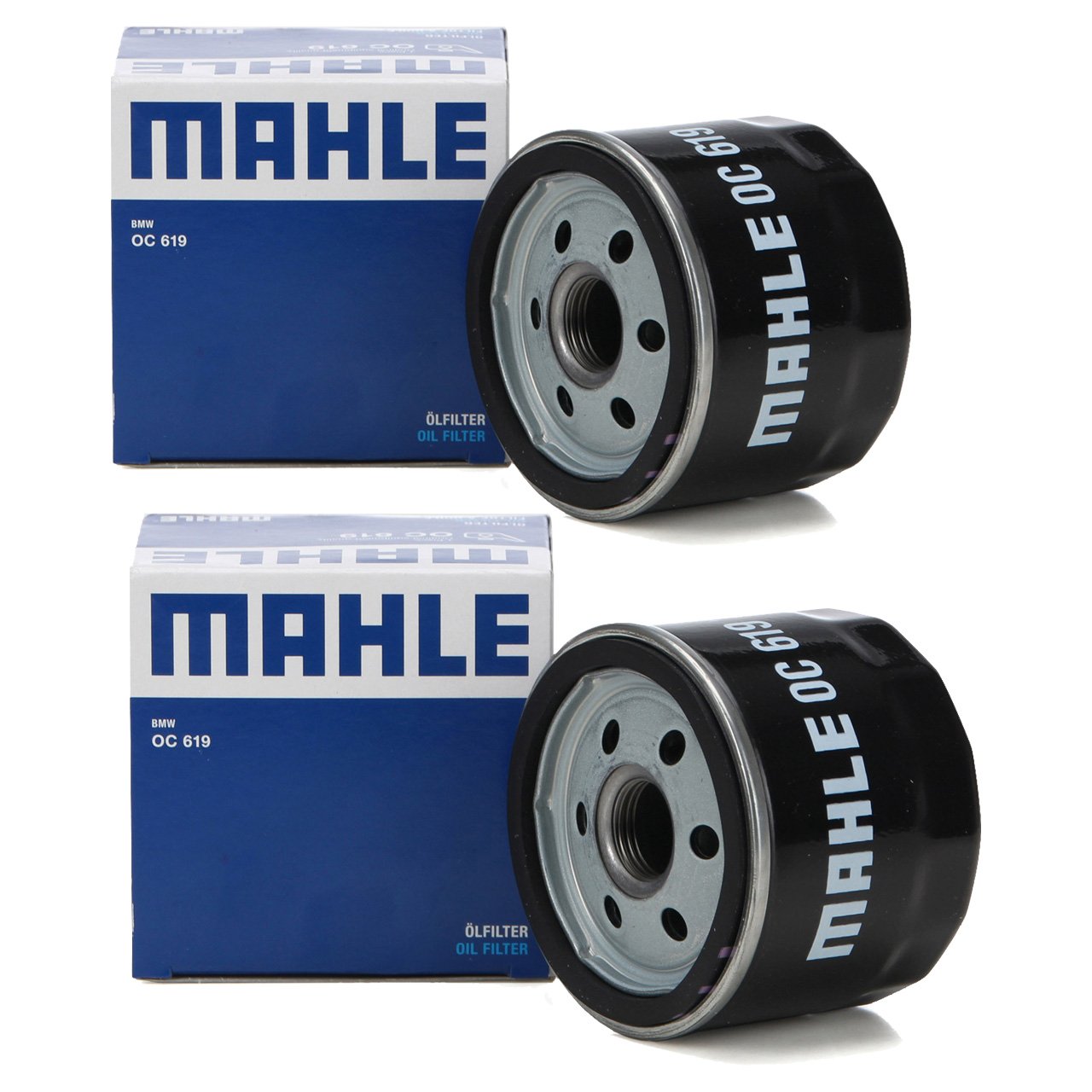 2x KNECHT / MAHLE OC619 Ölfilter für BMW MOTORCYCLES R1200 GS / RS 125 PS