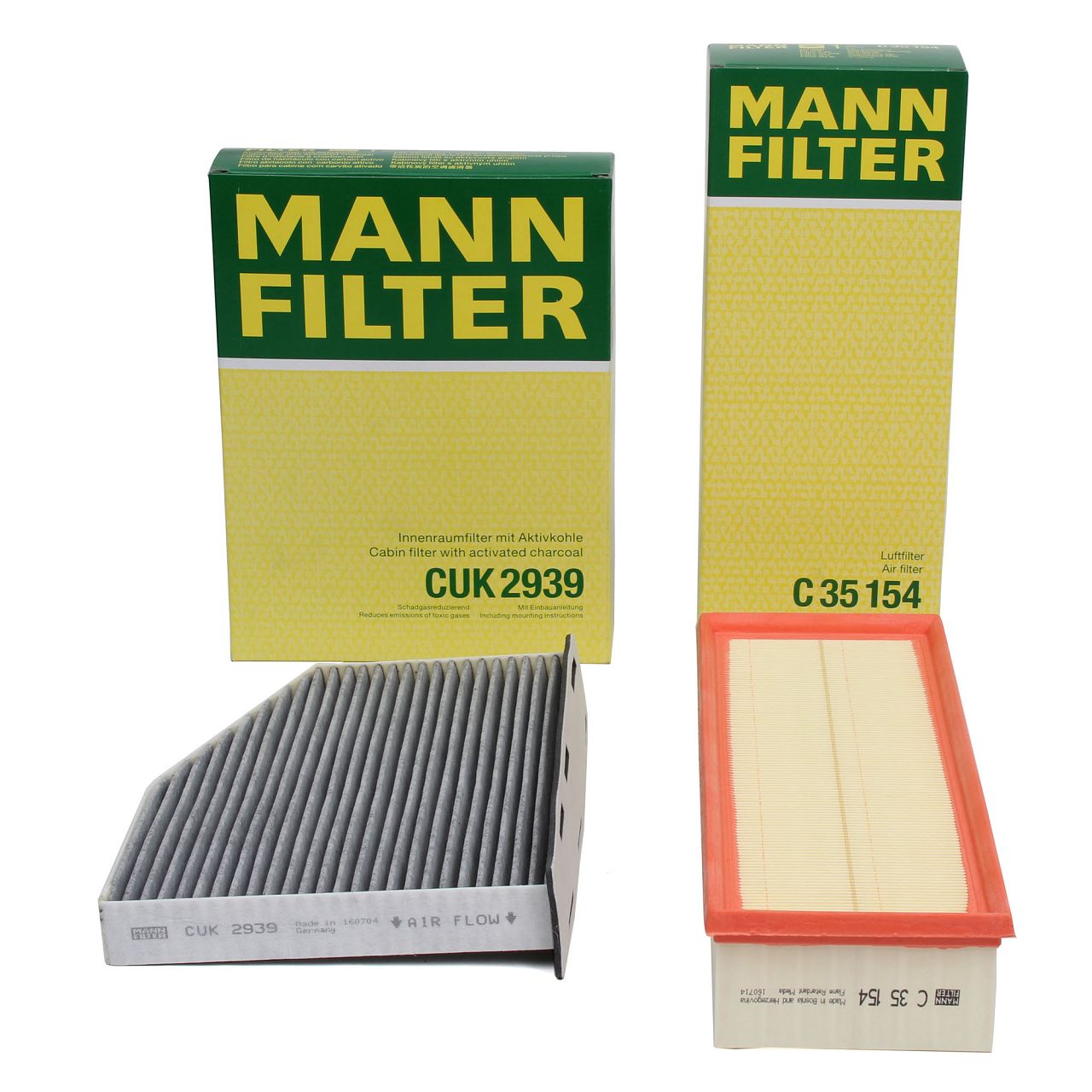 MANN Filter-Set VW Golf 5 6 Passat B6 B7 Tiguan AUDI A3 8P Q3 8U
