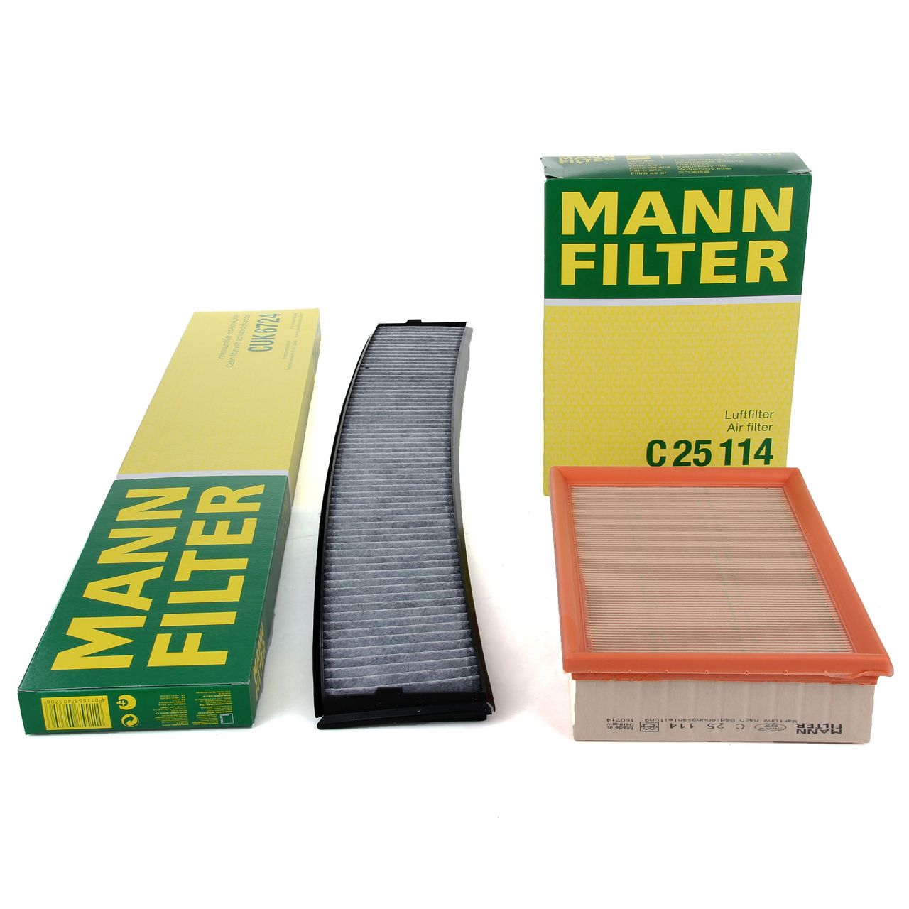 MANN Filter-Set BMW 3er E46 316-330i M3 X3 E83 M43 M52 M54 S54