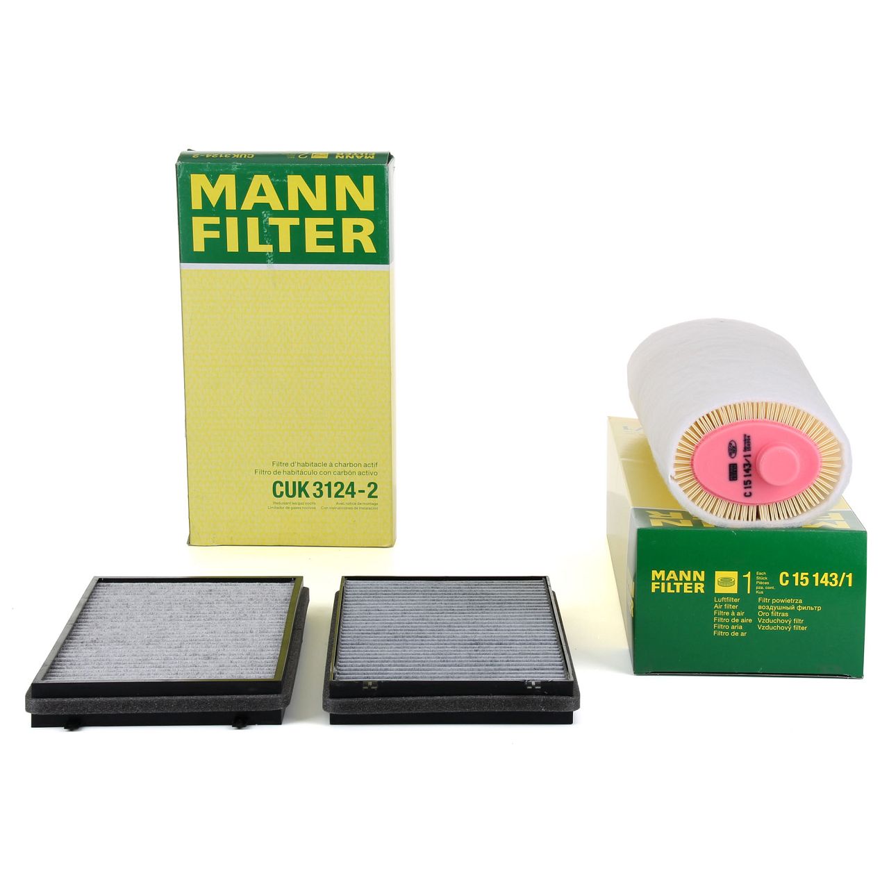 MANN Filter-Set BMW 7er E65 E66 E67 730d 730Ld 204-231 PS M57