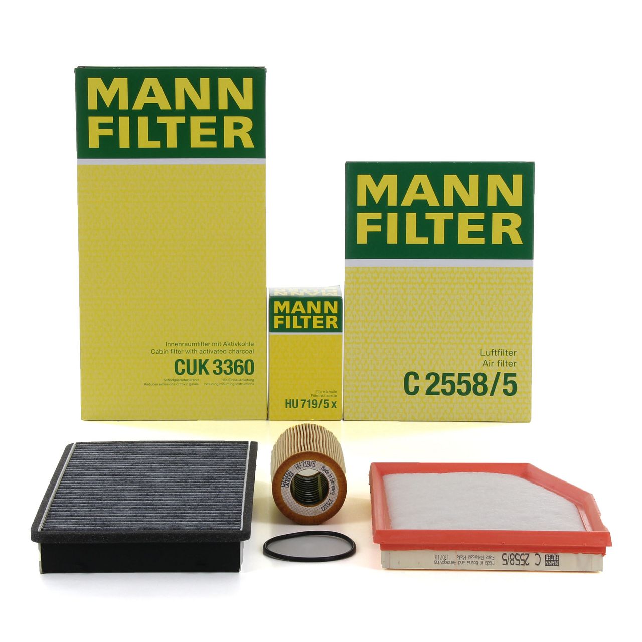 MANN Filter-Set für PORSCHE BOXSTER (986) 2.5 + 2.7 + S 3.2 204-266 PS