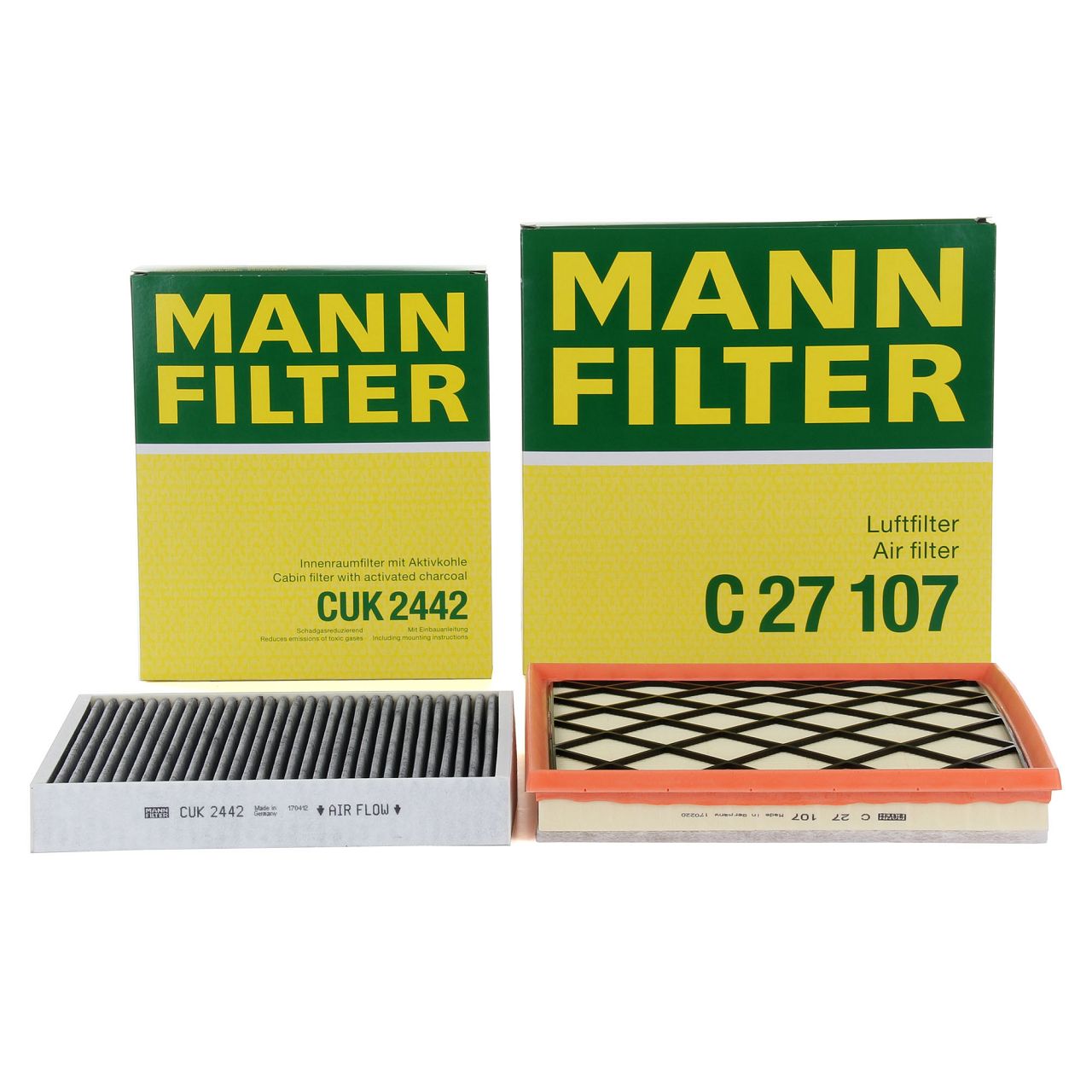 MANN Filterset 2-tlg Innenraum + Luftfilter OPEL Astra J Cascada Zafira Tourer C