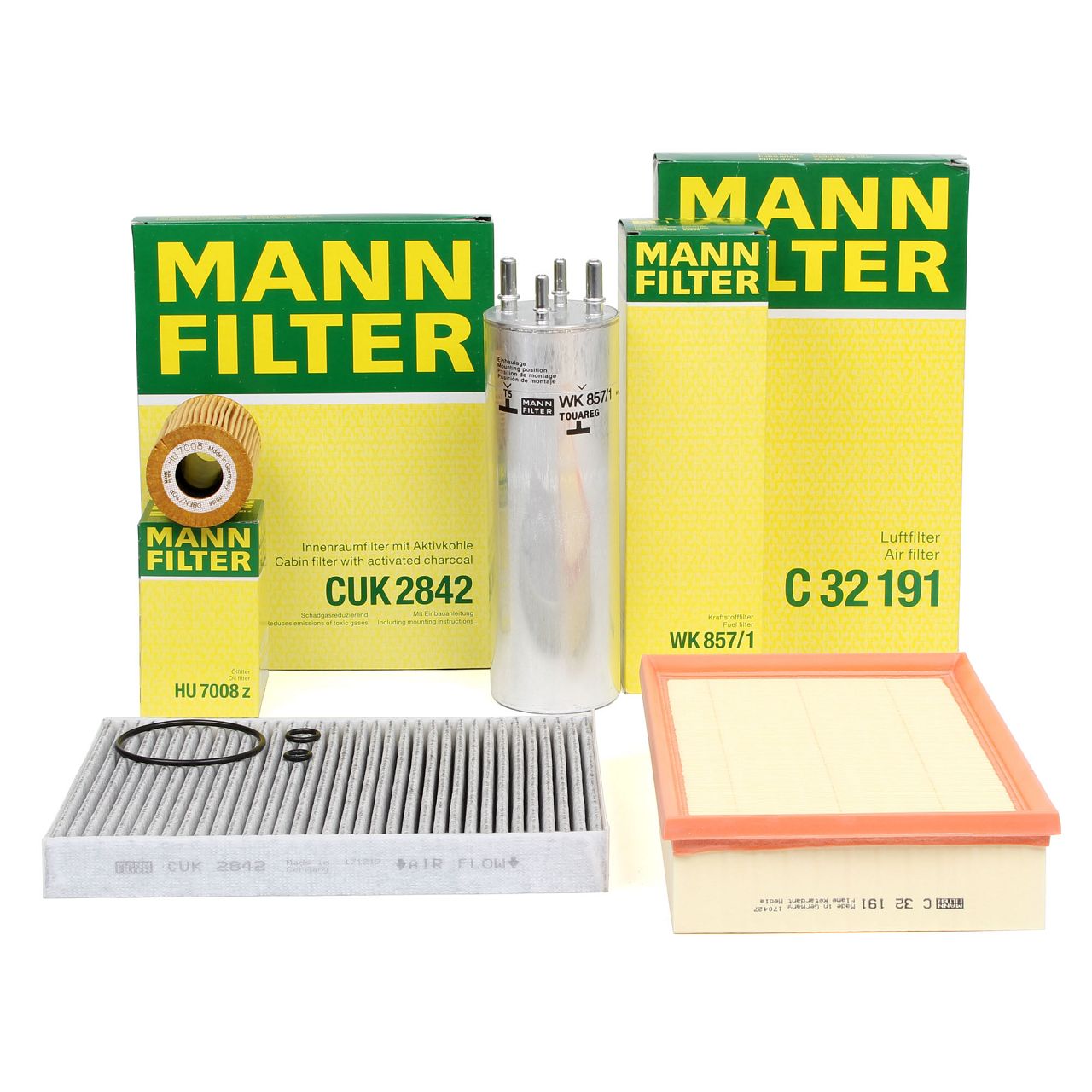 MANN Filter-Set 4-tlg VW Multivan Transporter T5 2.0 TDI 84-140 PS