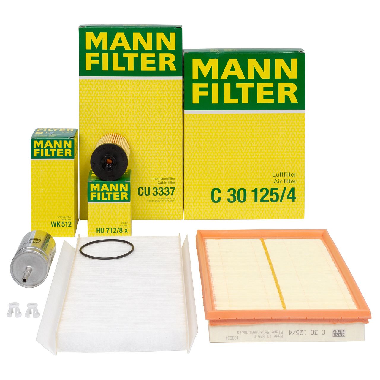 MANN Filter-Set 4-tlg OPEL Corsa C Combo Tigra B 1.0 1.2 1.4 bis Motor-Nr. 19MA9234