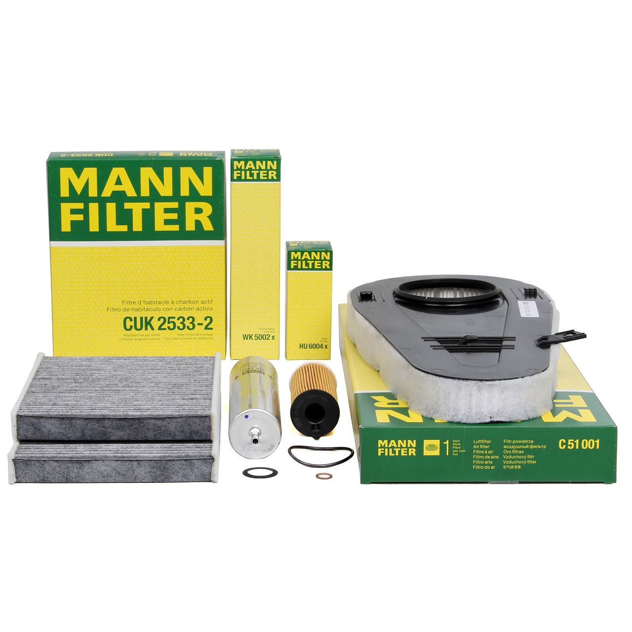 MANN Filter-Set 4-tlg BMW 5er F10 F11 F07 518d 520d 525d 136-258 PS N47 B47