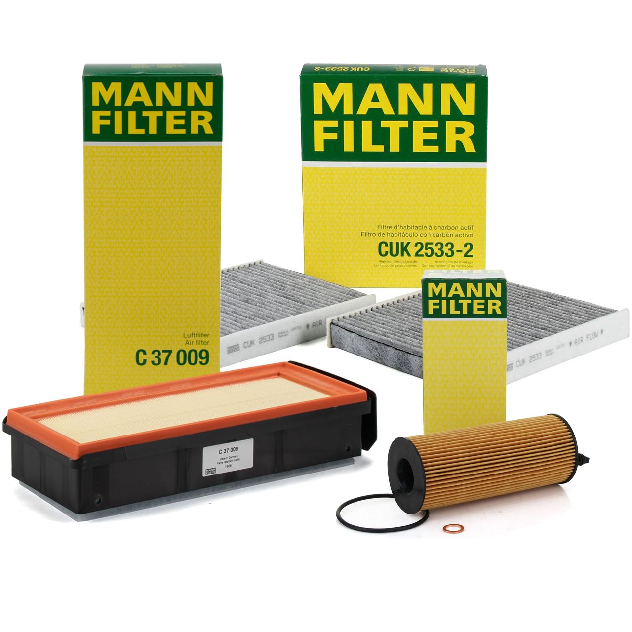 MANN Filter-Set 3-tlg BMW 5er F10 F11 M550d xDrive 7er F01-04 750d xDrive 381 PS N57