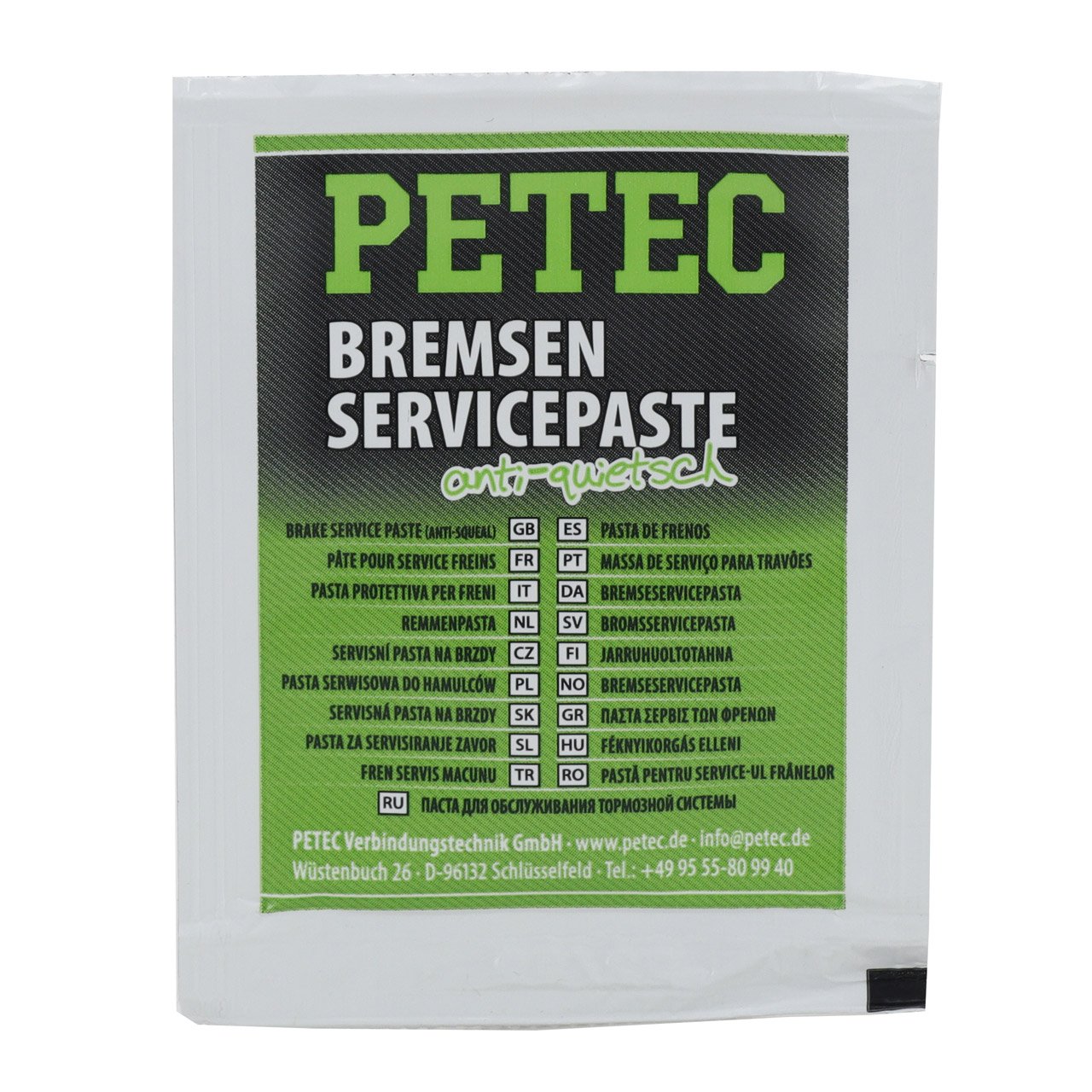 PETEC 94405 Bremsen Servicepaste Fett anti-quietsch Montagepaste 5g