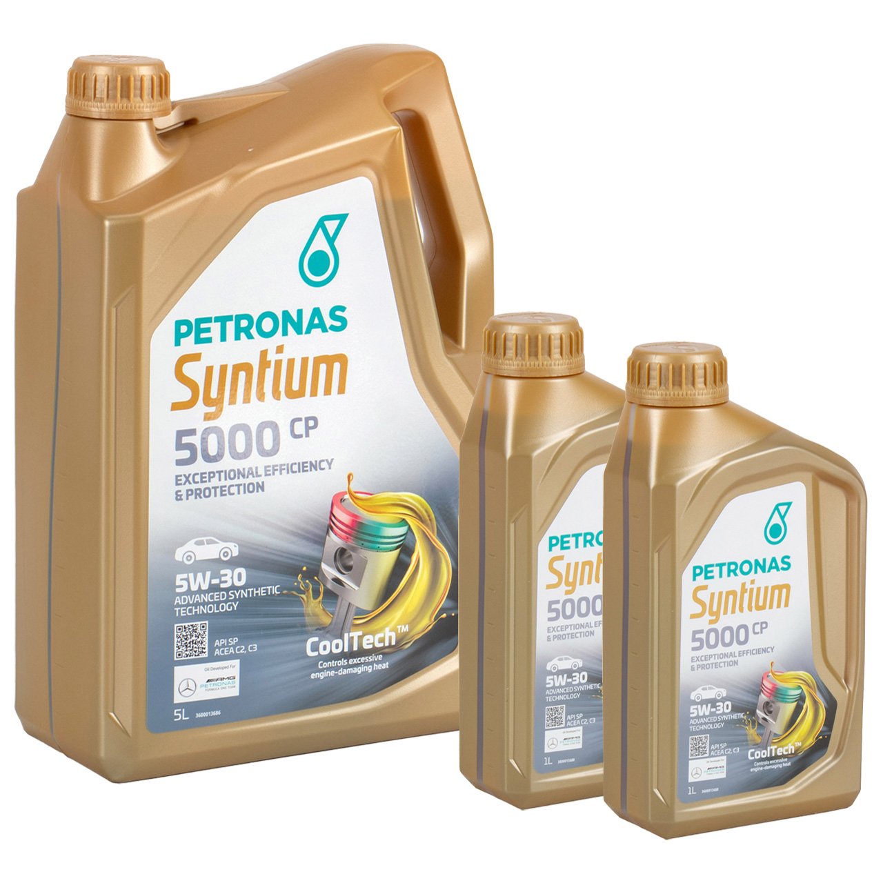 7L 7 Liter PETRONAS Syntium 5000 CP 5W-30 Motoröl Öl MB 229.51/52 PSA B712290 Renault RN17