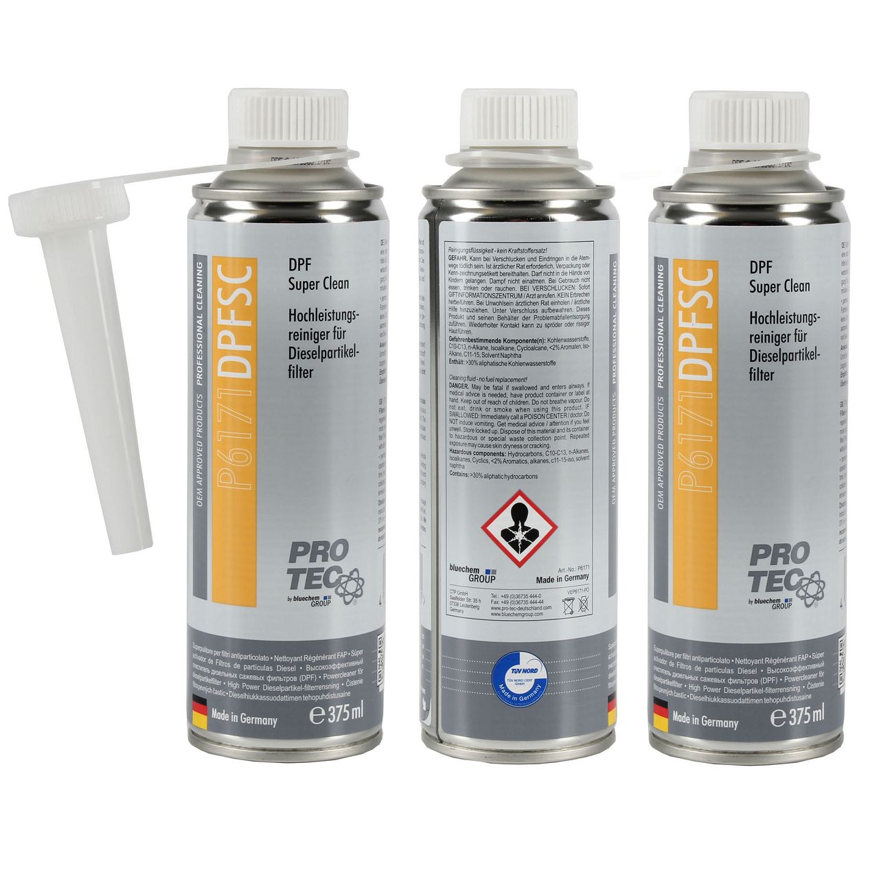 PROTEC DPF Super Clean Hochleistungsreiniger Dieselpartikelfilterreiniger 1,125L