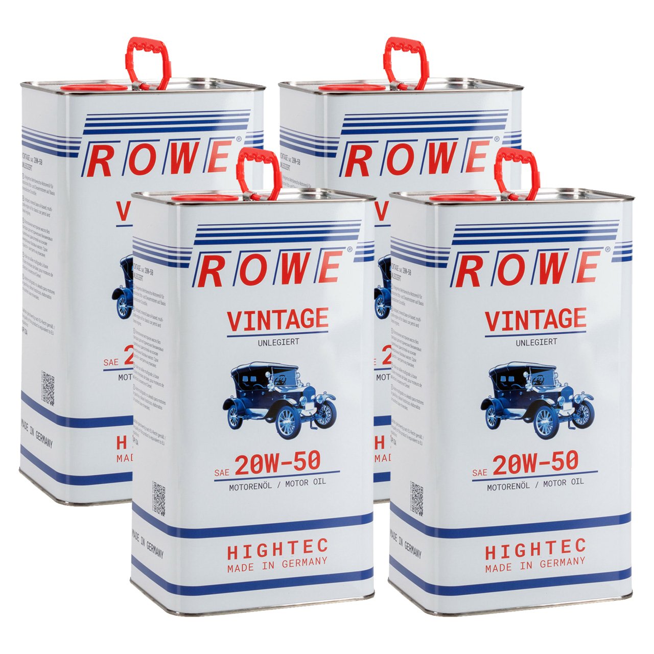 20 Liter ROWE Motoröl Öl VINTAGE Unlegiert SAE 20W50 Oldtimer Mehrbereichs-Öl