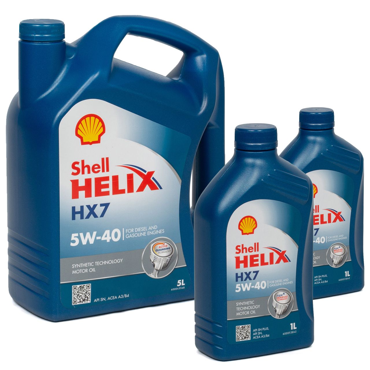 7L 7 Liter SHELL Motoröl Öl HELIX HX7 5W-40 5W40 MB 229.3 VW 502.00 505.00