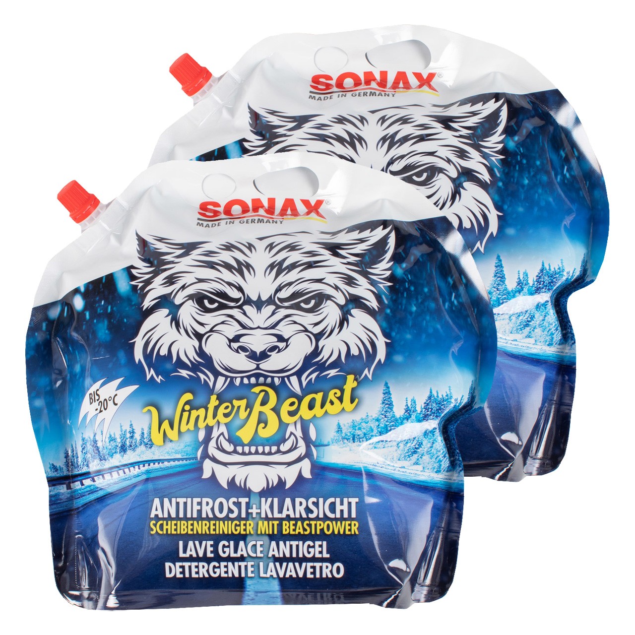 6L 6 Liter SONAX 01354410 WinterBeast Scheiben Frostschutz ANTIFROST Konzentrat -20°C