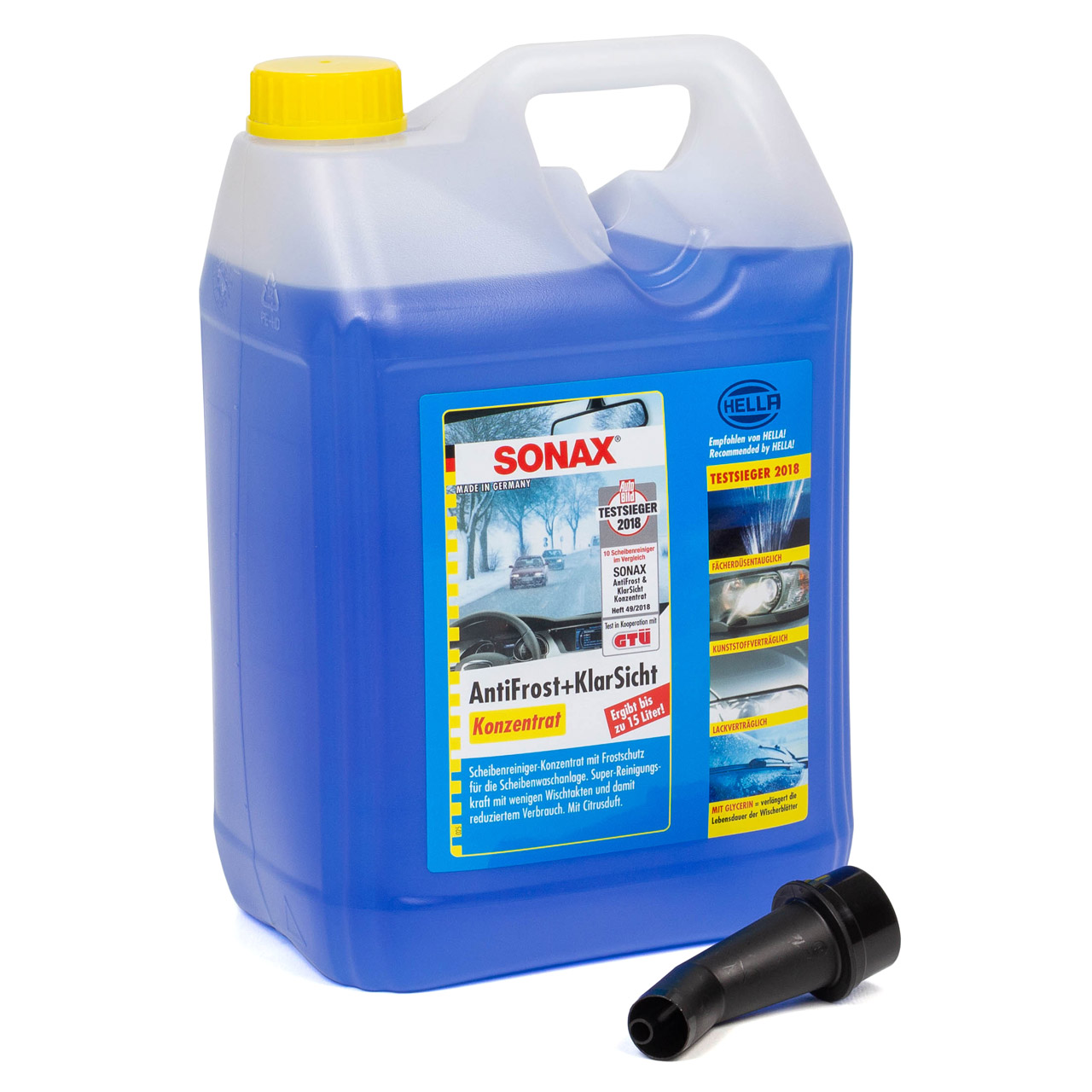 SONAX 332505 Scheiben Frostschutz ANTIFROST & KLARSICHT Konzentrat - 5L 5 Liter