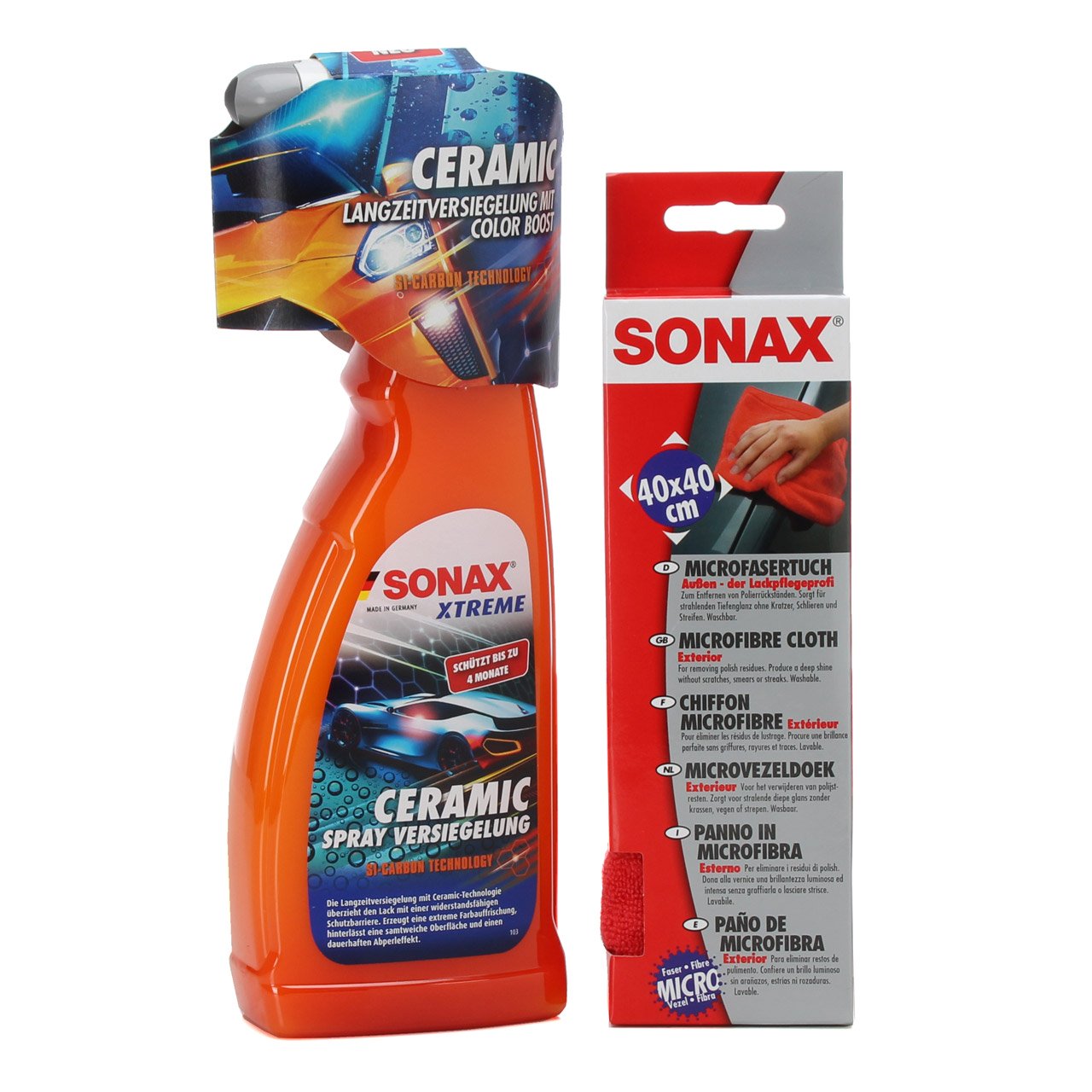 SONAX XTREME Ceramic Spray Versiegelung Lackversiegelung 750ml + Microfasertuch