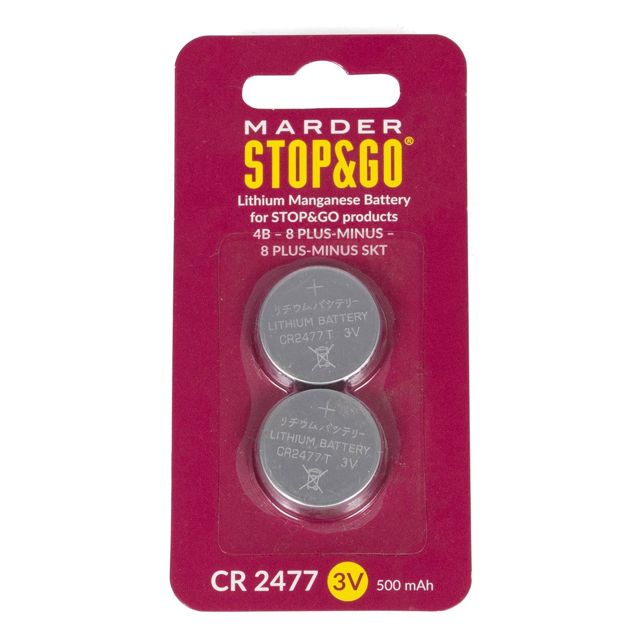2x STOP & GO 07590 Knopfzelle Knopfbatterie Batterie 3V CR2477