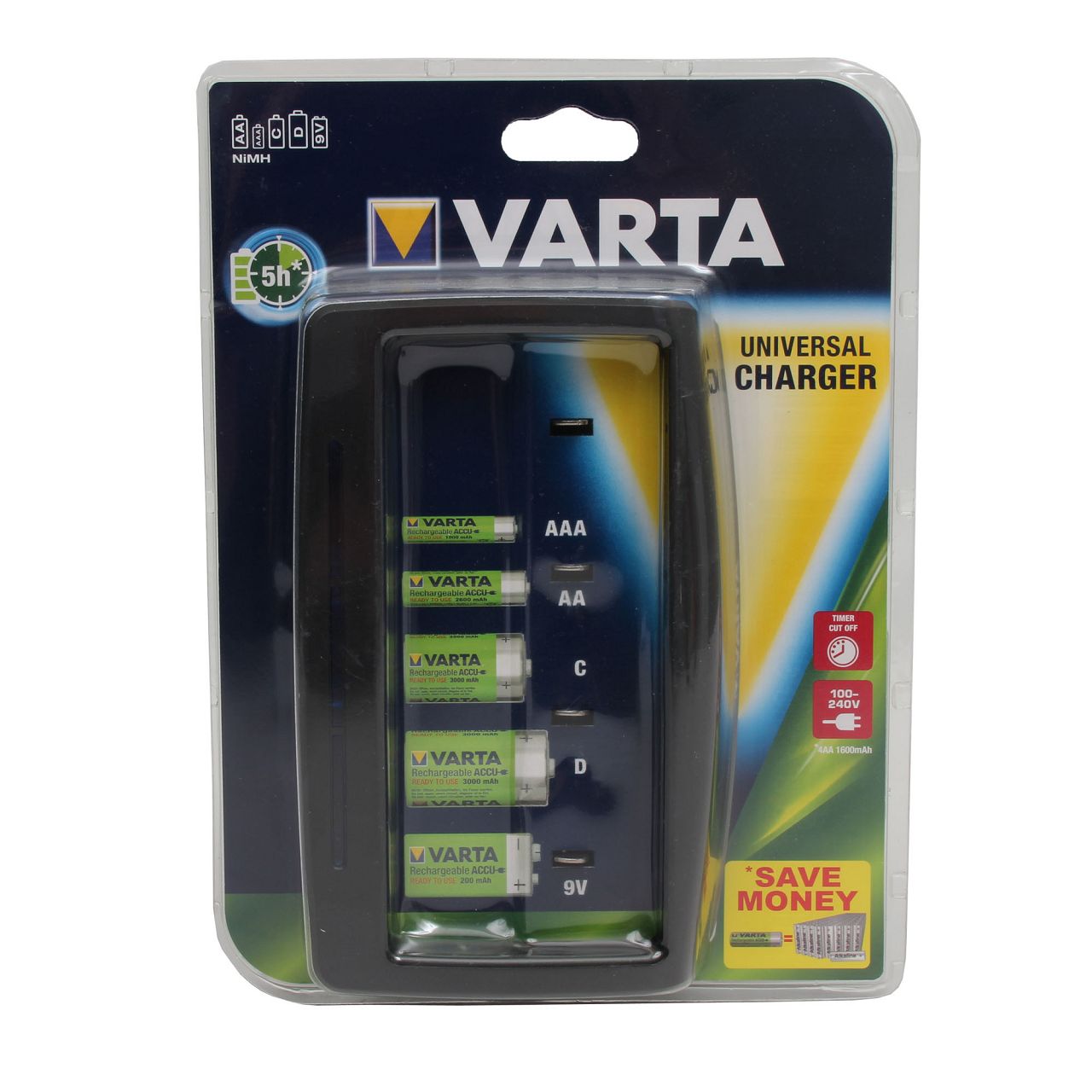 VARTA Universal Batterieladegerät Ladegerät EASY ENERGY für AAA, AA, C, D