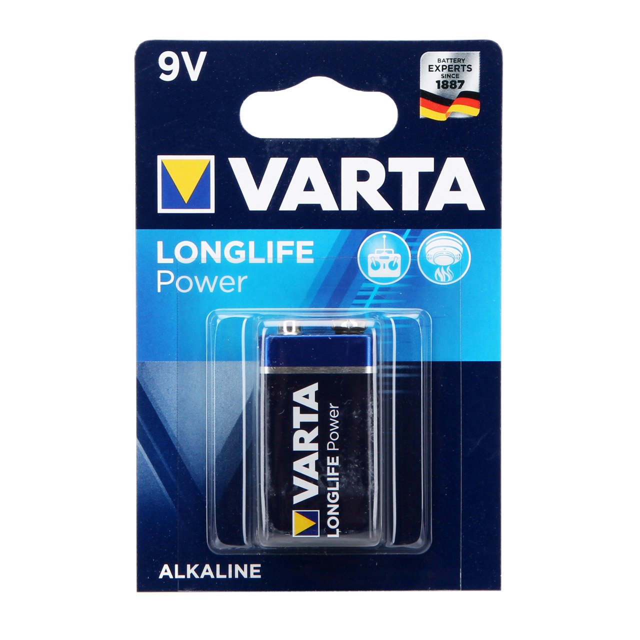 VARTA Batterie LONGLIFE POWER Alkaline E-Block 6LR61 9V