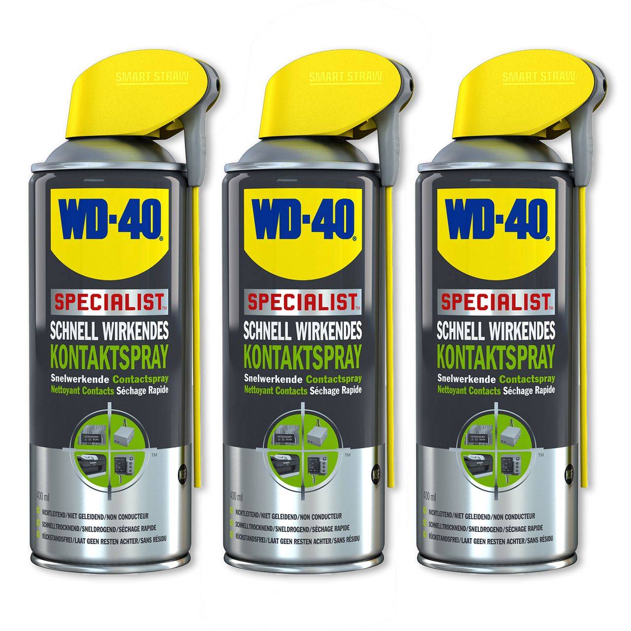 WD-40 SPECIALIST 49368 Kontaktspray Kontaktreiniger Elektronikspray 6x  400ml 