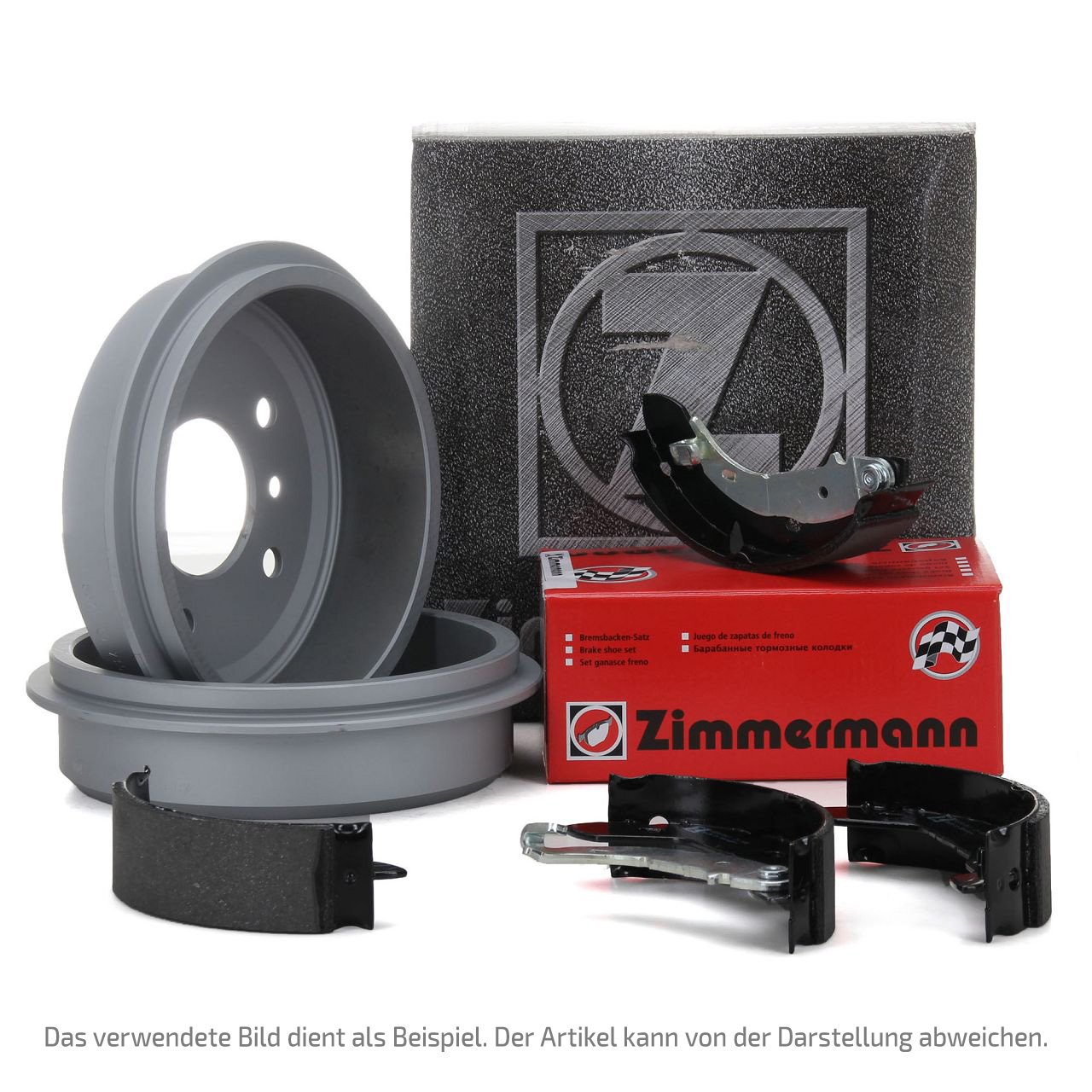 ZIMMERMANN Bremstrommeln + Bremsbacken FORD Fiesta 7 MK7 1.0 EcoBoost 1.1 1.5 TDCi hinten