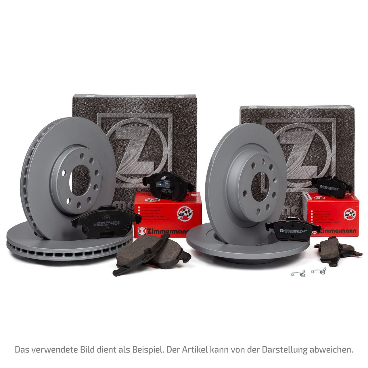 ZIMMERMANN Bremsscheiben + Bremsbeläge für FORD Mondeo 4 MK4 vorne + hinten