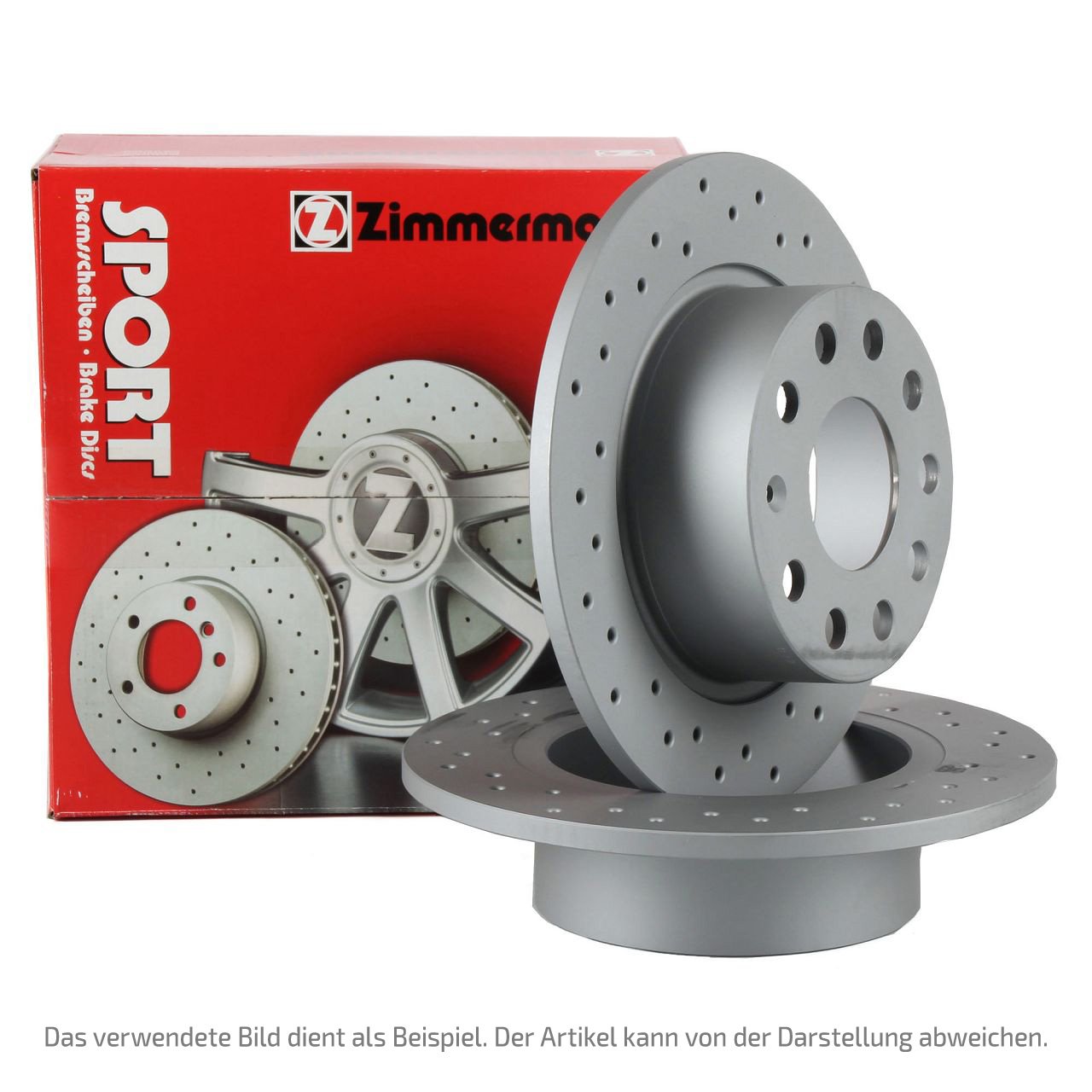 Zimmermann SPORT Bremsscheiben für BMW 2er F45 F46 X1 F48 + MINI F54 F60 hinten