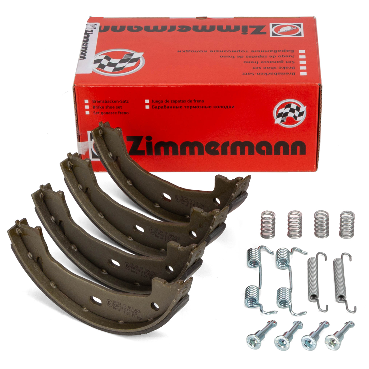 ZIMMERMANN Bremsbacken + Federn Satz f&uuml;r BMW E81-88 F20-23 E46 E90-93 F30/31 F32/36