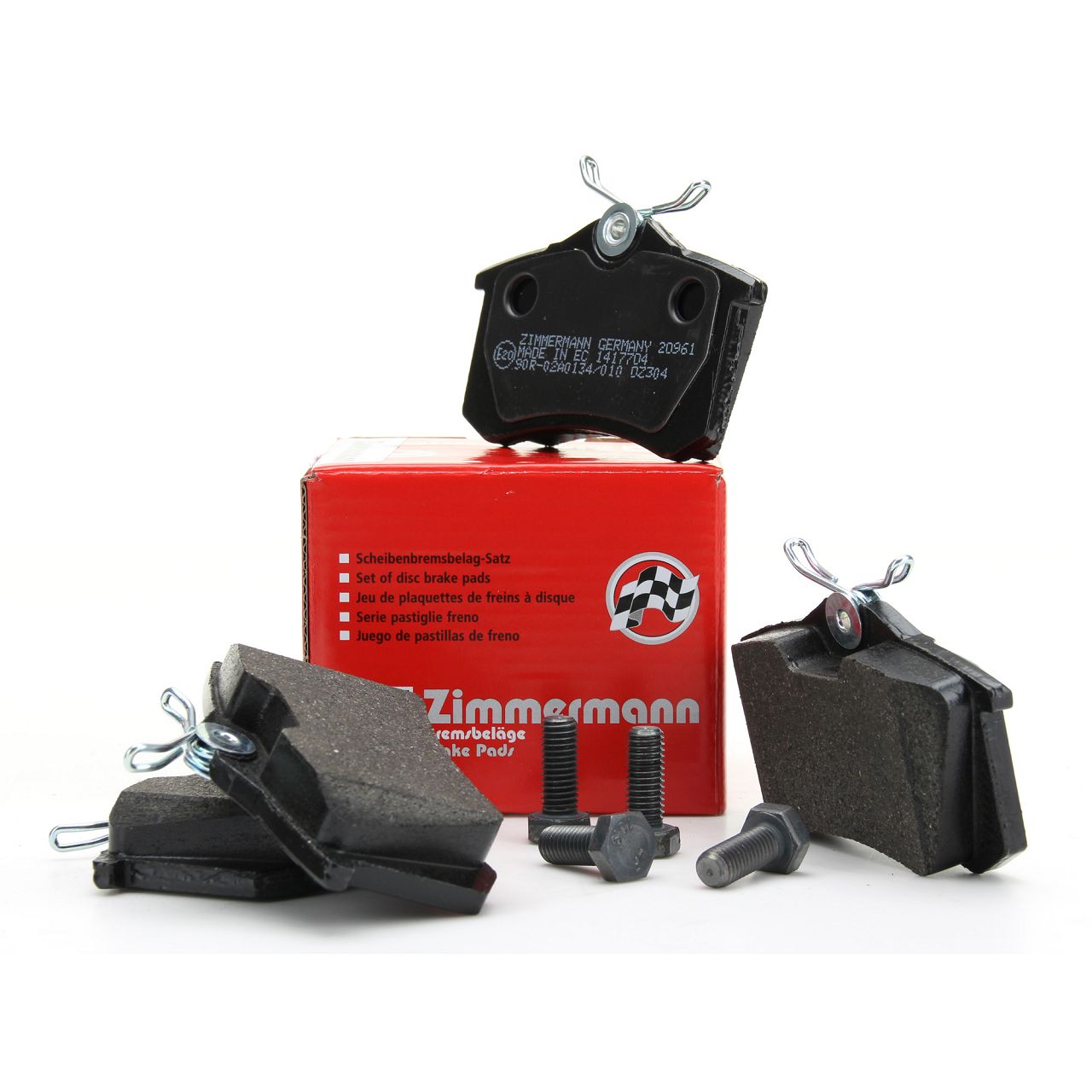 ZIMMERMANN 20961.172.1 Bremsbeläge für VW Golf 4 5 6 7 AUDI A1 A3 A4 A Ibiza Leon hinten