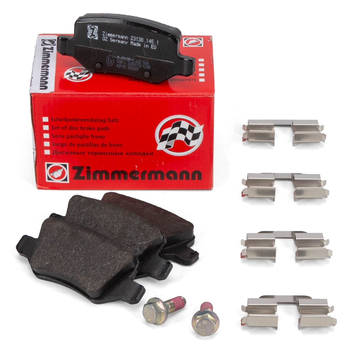 ZIMMERMANN Brake Pads for Mercedes W168, W169, W245, and Vaneo 414 (Rear)