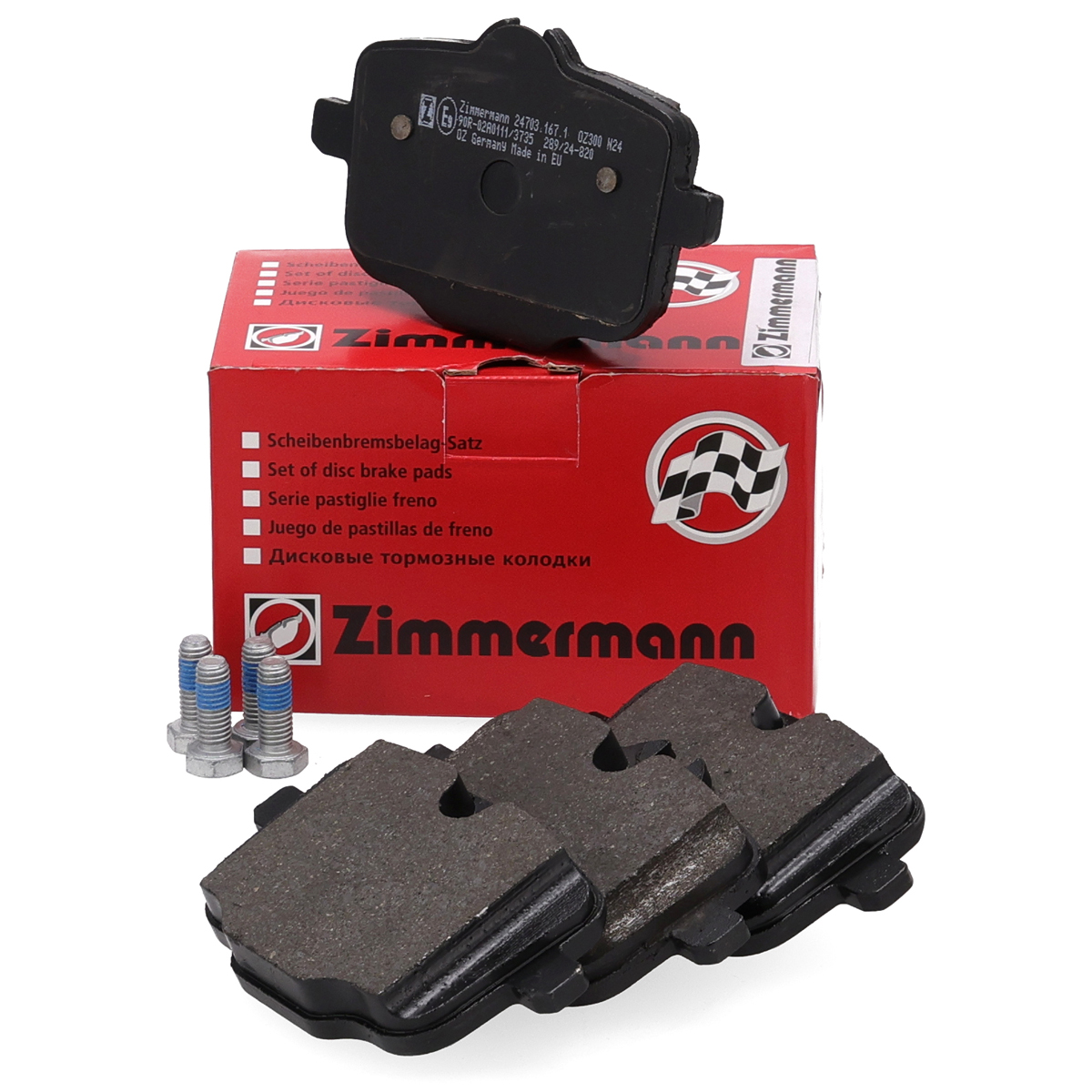 ZIMMERMANN Bremsbel&auml;ge f&uuml;r BMW 5er F10 F18 F11 M5 M550D 6er F12 F13 F06 M6 hinten