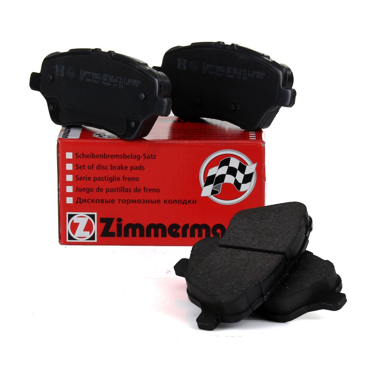 ZIMMERMANN Bremsbel&auml;ge f&uuml;r FORD B-Max Fiesta 6 Tourneo Transit Courier vorne