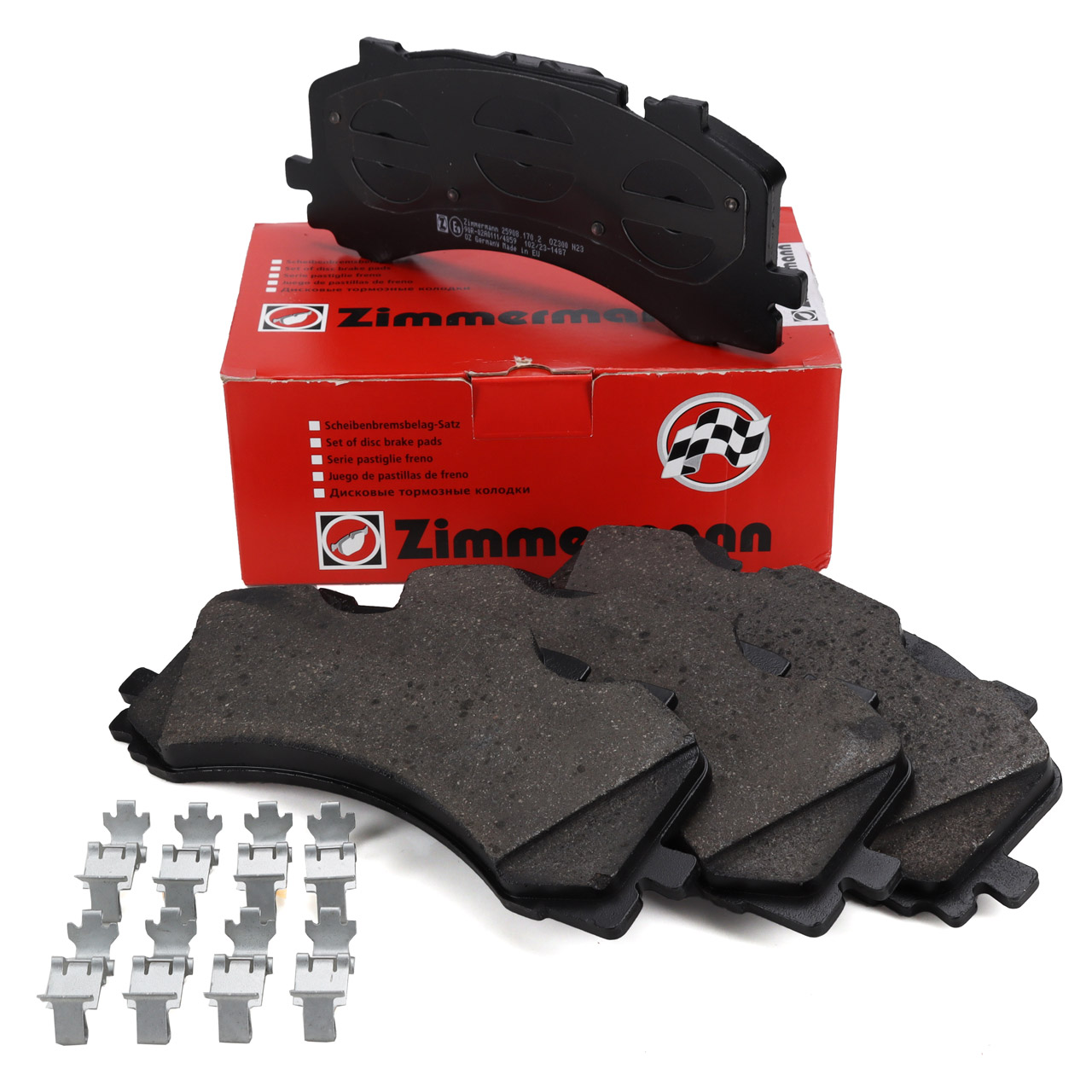 ZIMMERMANN Bremsbel&auml;ge f&uuml;r AUDI A6 C8 A7 4KA A8 4N Q7 4M Q8 4M VW Touareg CR7 vorne