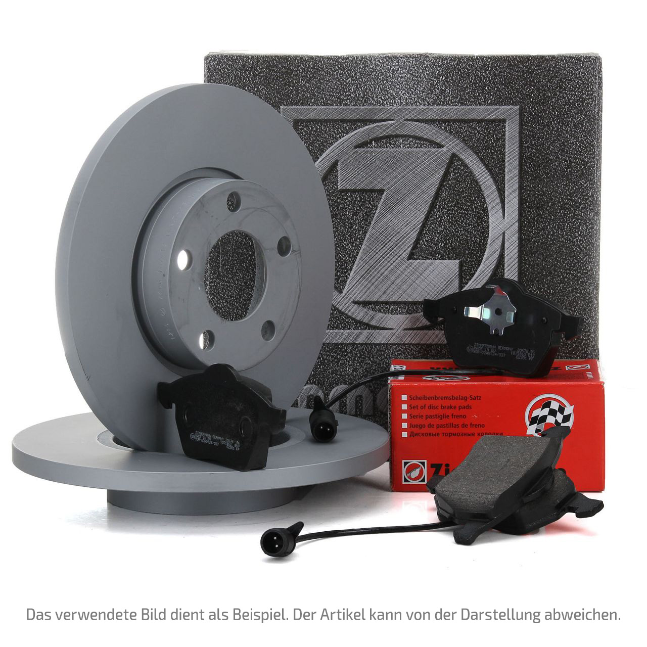 ZIMMERMANN Brake Discs + Pads + Wako for CITROEN C25, FIAT Ducato, PEUGEOT (1,800 kg) - Front