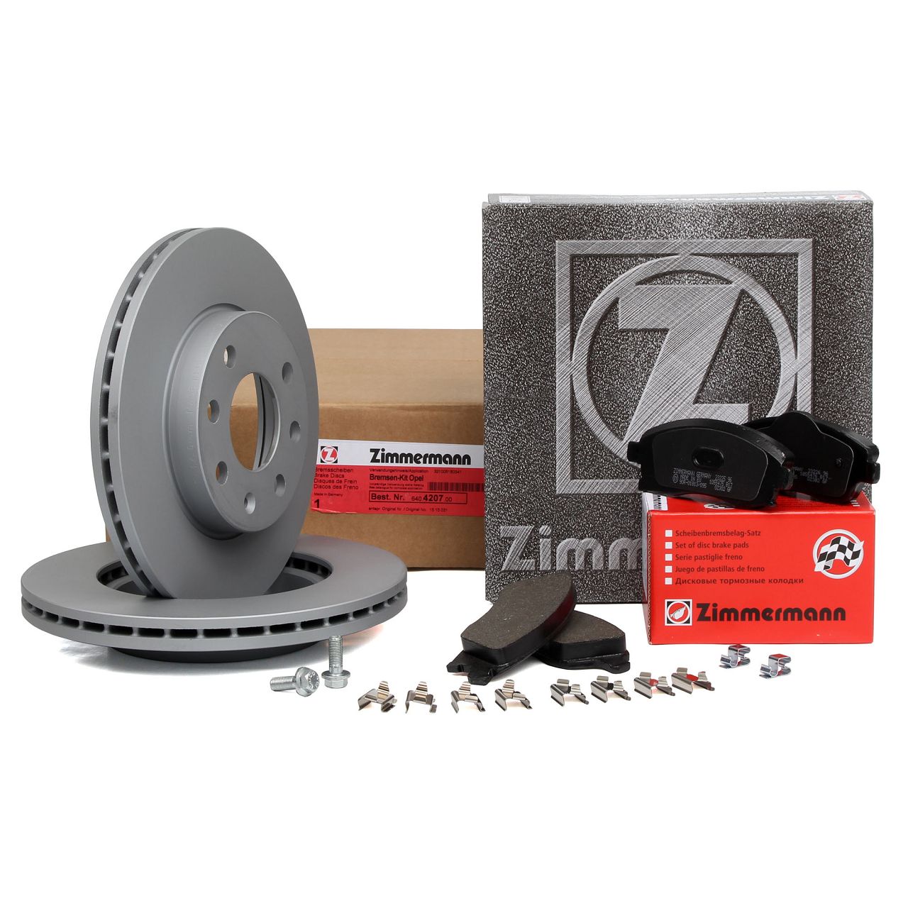 ZIMMERMANN Brake Discs + Pads for OPEL Corsa C 1.0, 1.2, 1.7 DI (Front)
