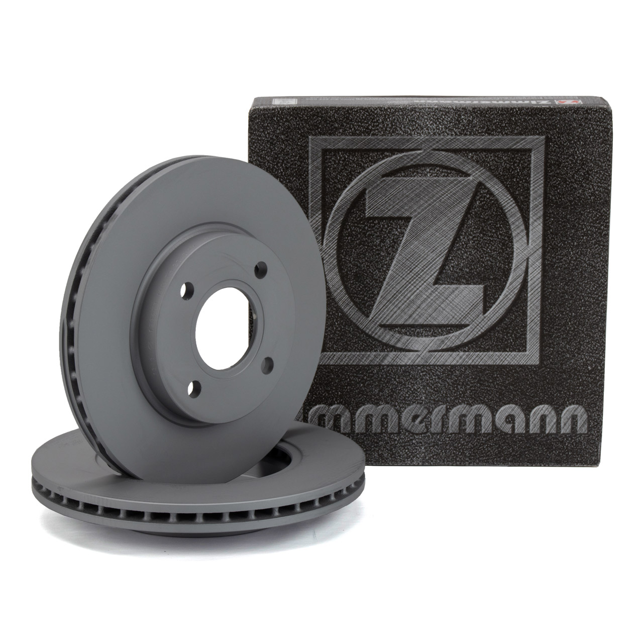 ZIMMERMANN Bremsscheiben Satz f&uuml;r FORD Fiesta 4 5 Focus 1 Fusion KA RB PUMA EC vorne