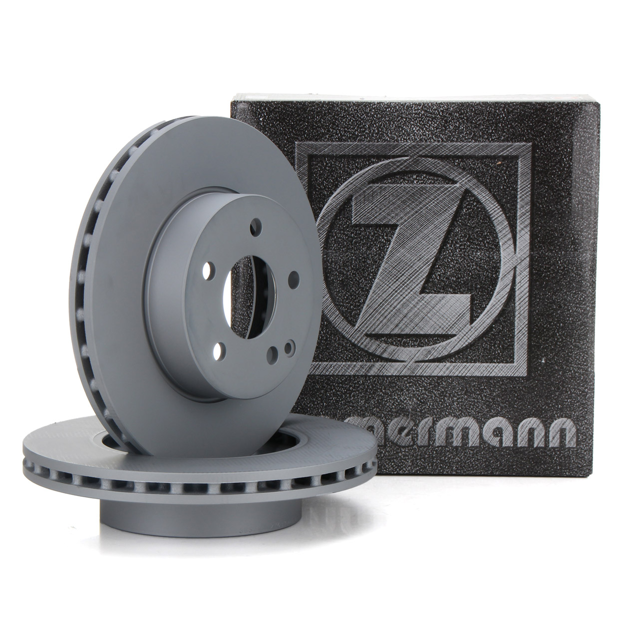 ZIMMERMANN Brake Disc Set for MERCEDES C-Class W204 C180 and C180/200CDI (Front)