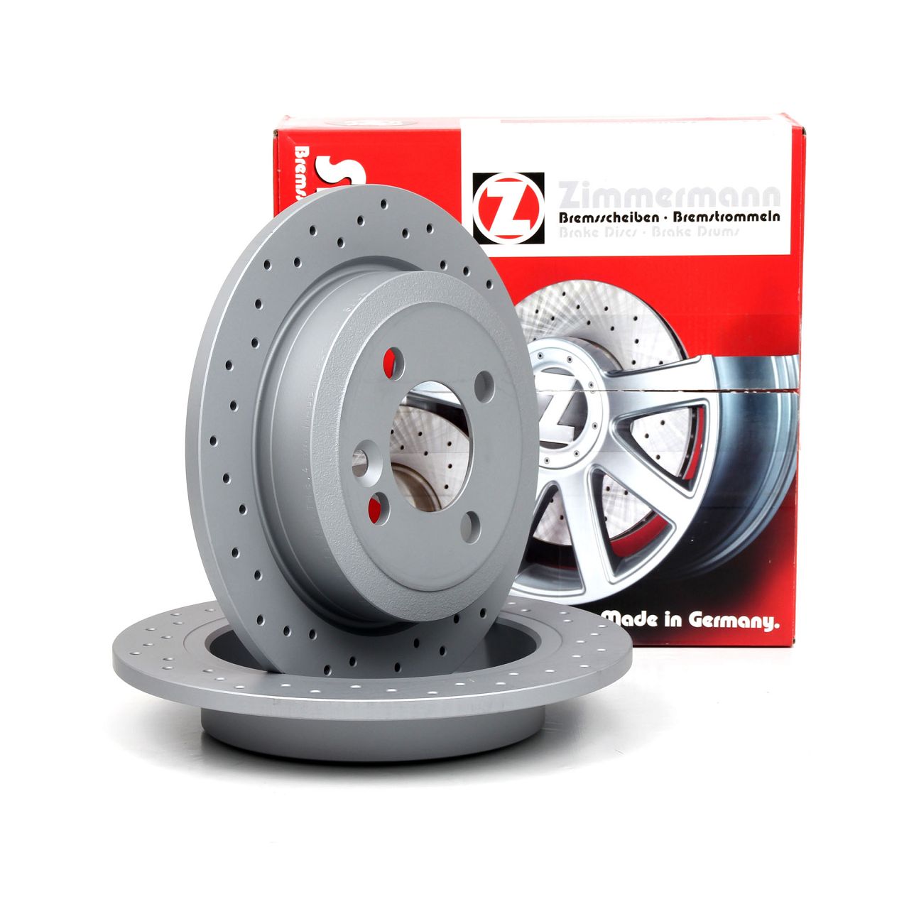 Zimmermann SPORT Brake Disc Set for MINI R50, R53, R56, R55, R52, R57, R58, R59 (Rear)