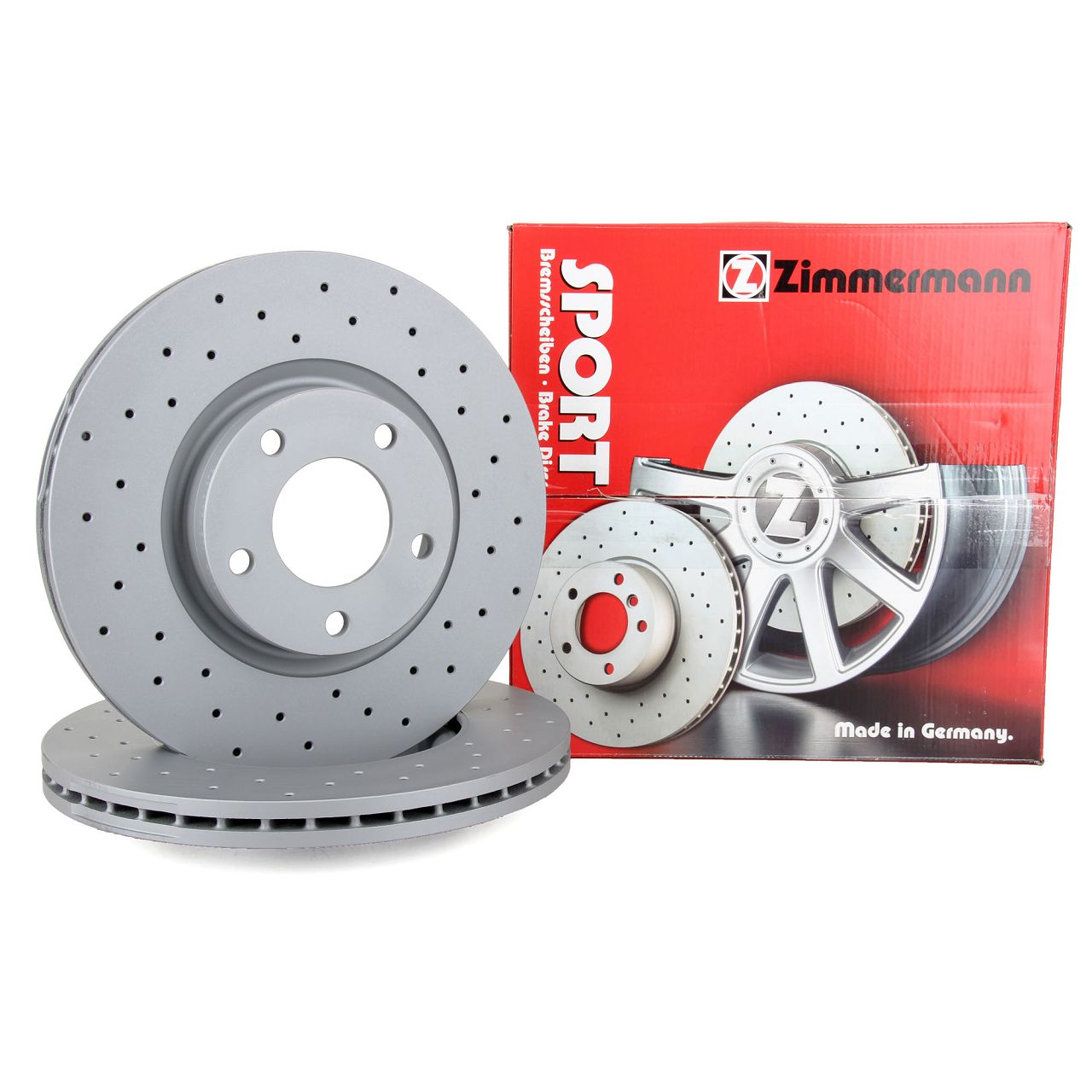 Zimmermann SPORT Brake Disc Set for MAZDA 3 BK BL 5 CW CR19 (Front)