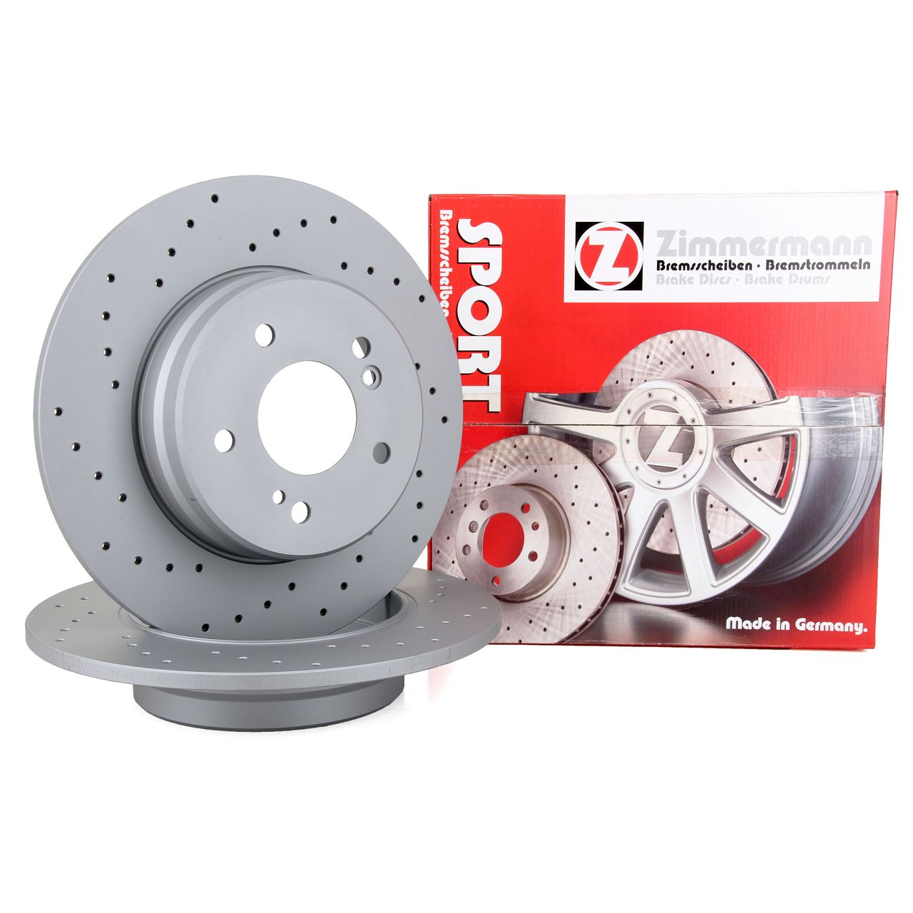 Zimmermann SPORT brake discs, 290 mm, for Mercedes W202, C36 AMG, W203, W210, R171 (rear)