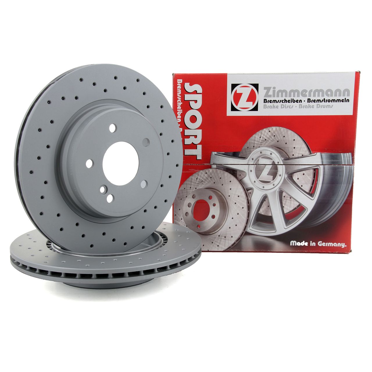 Zimmermann SPORT Bremsscheiben Satz f&uuml;r Mercedes W202 W203 W210 R170 R171 hinten