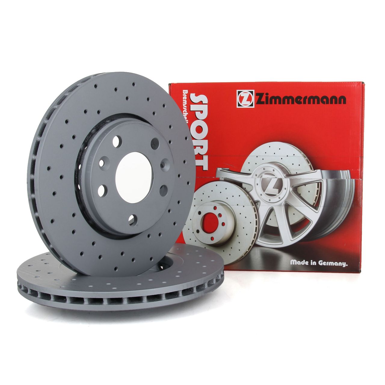 Zimmermann SPORT brake discs for Dacia, Renault Duster, Laguna 3, and Megane 3 (Front)