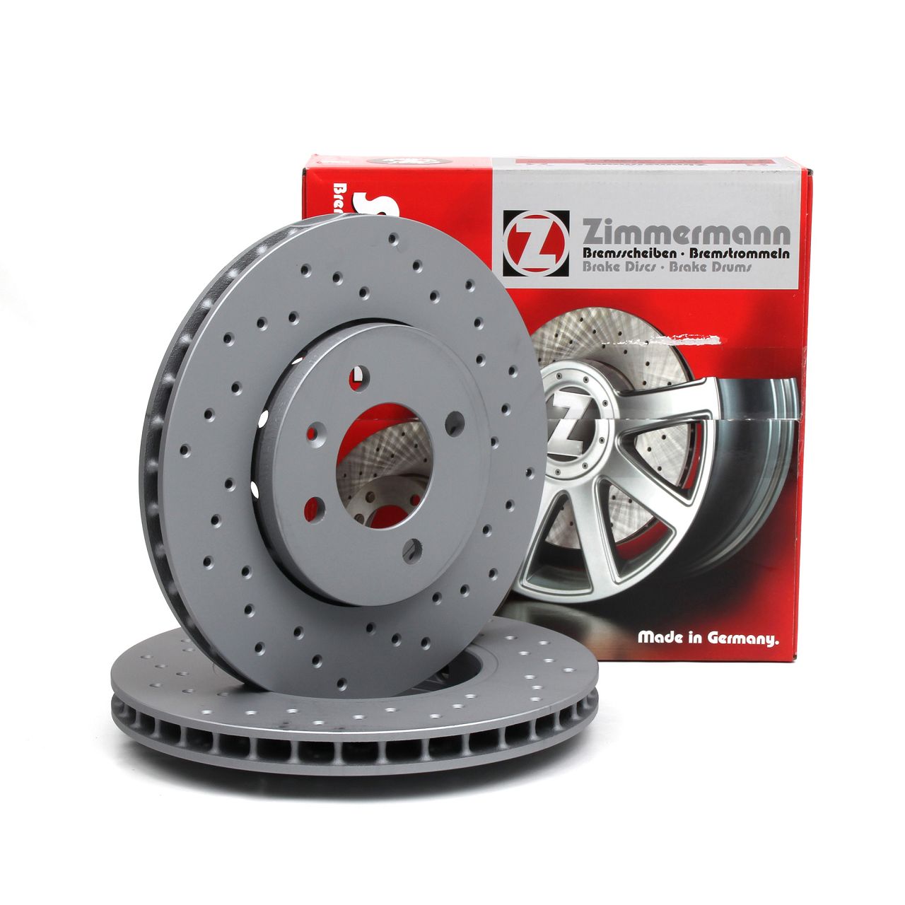 Zimmermann SPORT brake discs for SEAT Mii, SKODA CITIGO, and VW UP 1.0/CNG (Front)